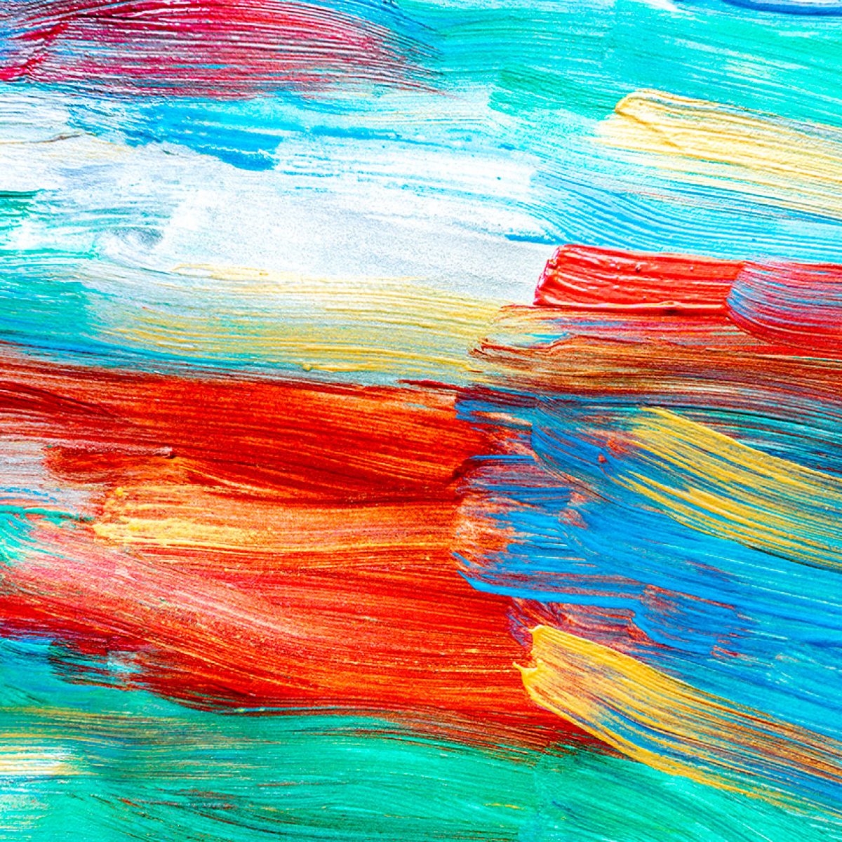 bright abstract paint drawing background top view texture